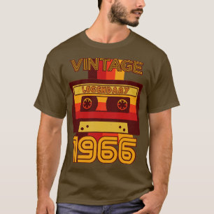 Vintage Retro 1966 Legendary Cassette Tape T-Shirt