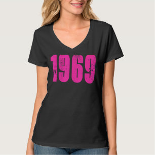 Vintage Retro 1969 Distressed Rock & Roll Music 1 T-Shirt