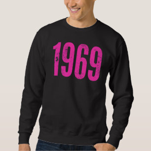 Vintage Retro 1969 Distressed Rock & Roll Music 3 Sweatshirt