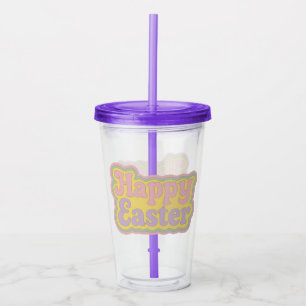 Vintage/retro 1970s Easter Acrylic Tumbler