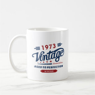 Vintage Retro 1973 Limited Edition Birthday Gift Coffee Mug