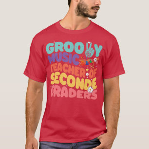 Vintage Retro 60s 70s Groovy Music Teacher of Seco T-Shirt
