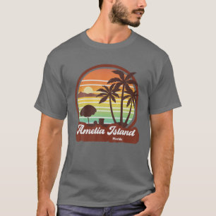 Vintage Retro 70S 80S Amelia Island Florida Beach  T-Shirt