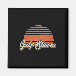 Vintage Retro 70s 80s Gulf Shores Alabama Magnet