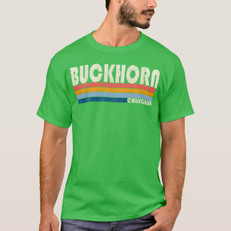 Vintage Retro 70S 80S Style Hometown Of Buckhorn C T-Shirt
