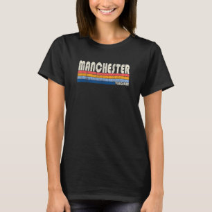 Vintage Retro 70s 80s Style Hometown of Manchester T-Shirt