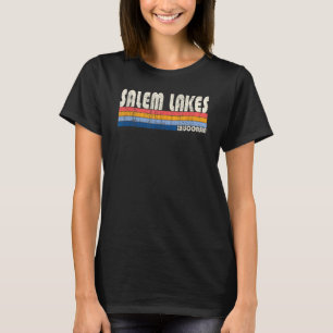 Vintage Retro 70s 80s Style Hometown of Salem Lake T-Shirt