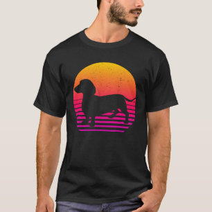 Vintage Retro 80's Style Dachshund T-Shirt