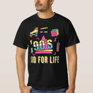 Vintage Retro 90's Kid For Life 1990s Nineties T-Shirt