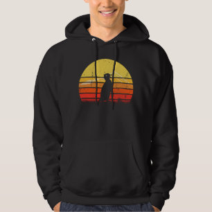 Vintage Retro African Penguin Silhouette Sunset Di Hoodie
