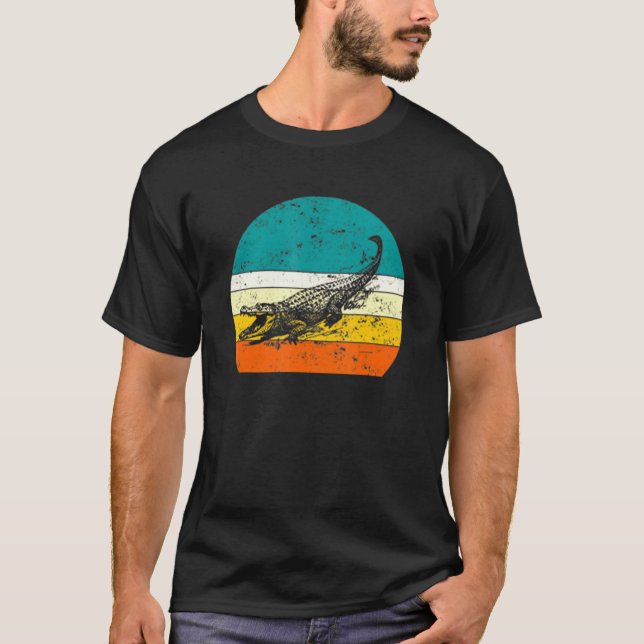 Vintage Retro Alligator Crocodile Tee (Front)