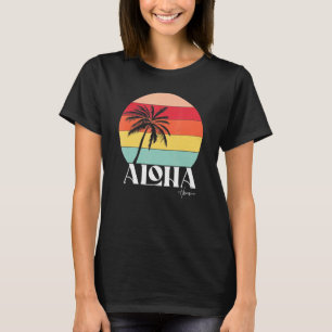 Vintage Retro Aloha Hawaii Tropical Summer Vacatio T-Shirt