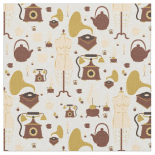 vintage retro antique phonograph mannequin sepia fabric