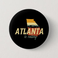 Vintage Retro Atlanta Georgia USA City Map