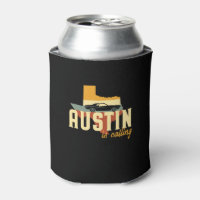 Vintage Retro Austin Texas TX USA City Map