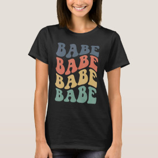 Vintage Retro Babe Bridal Bachelorette Party Match T-Shirt