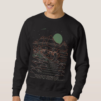 Vintage Retro Badlands National Park South Dakota  Sweatshirt