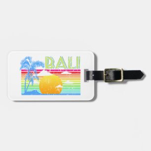 Vintage Retro Bali Luggage Tag