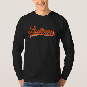 Vintage Retro Baltimore Baseball Script Classic T-Shirt