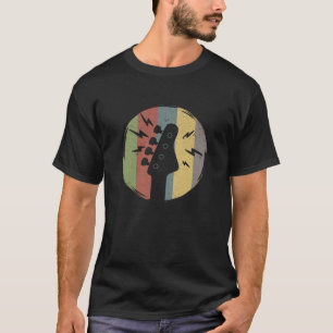 Vintage Retro Bass Guitar Guitarist Musician T-Shirt