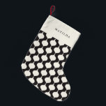 Vintage retro bauble personalised gift christmas small christmas stocking<br><div class="desc">Vintage retro bauble personalised gift christmas stocking design. The colour can be customised to suit your decor.</div>