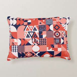 Vintage retro bauhaus design vintage seamless patt decorative cushion