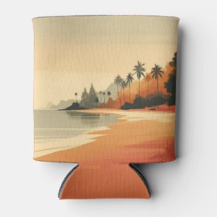 Vintage/retro beach/tropical  can cooler