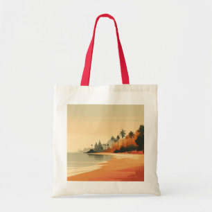 Vintage/retro beach/tropical  tote bag