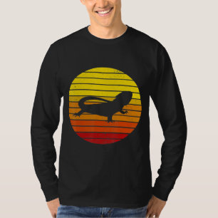 Vintage Retro Bearded Dragon Sunset T-Shirt