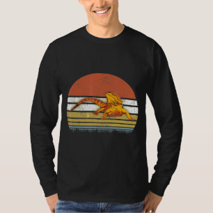 Vintage Retro Bearded Dragon Sunset T-Shirt
