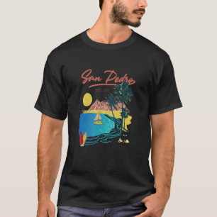 Vintage Retro Belise San Pedro Caribbean Beach Vac T-Shirt