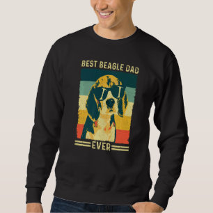 Vintage Retro Best Beagle Dad Ever  Father's Day D Sweatshirt