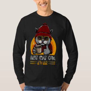 Vintage Retro Best Cat Opa Ever  Dad Cat   1 T-Shirt