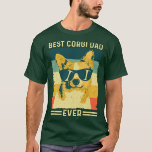 Vintage Retro Best Corgi Dad Ever Father's Day Do T-Shirt