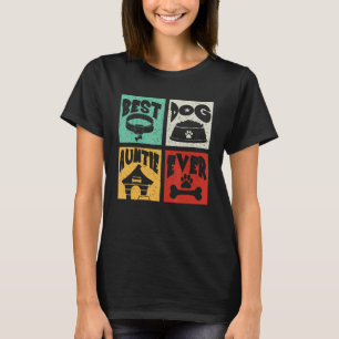 Vintage Retro Best Dog Auntie Ever Matching Owner T-Shirt