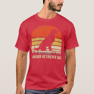 Vintage Retro Best Dog Dad Ever Labrador Retriever T-Shirt