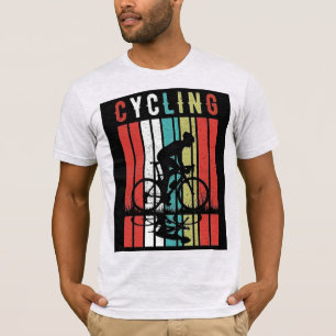 Vintage Retro Bike Energetic Cycling Silhouette T-Shirt