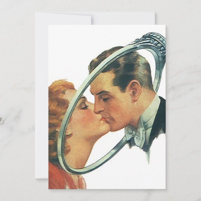 Vintage Retro Blank Engagement Announcement Party (Front)