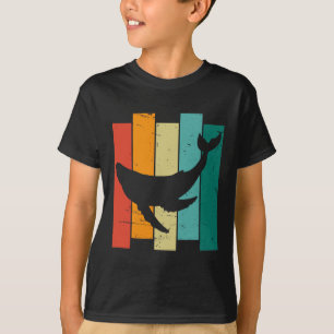 Vintage Retro Blue Whale T-Shirt
