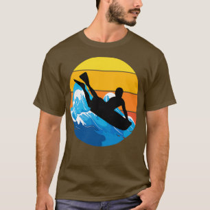 Vintage Retro Bodyboarding Surfing Summer Bodyboar T-Shirt
