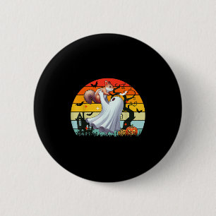 Vintage Retro Boo Ghost Hunging Squirrel Halloween 6 Cm Round Badge