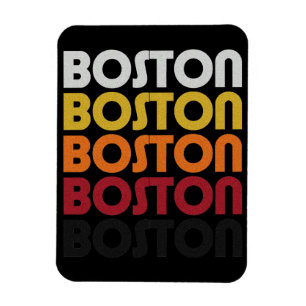 Vintage Retro Boston Premium Flexi Magnet