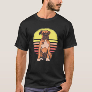 Vintage Retro Boxer Dog Boxer Lover Christmas Men T-Shirt