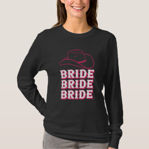 Vintage Retro Bride Rodeo Cowgirl Bachelorette Par T-Shirt