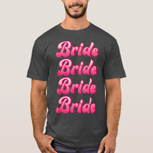 Vintage Retro Bride Rodeo Cowgirl Bachelorette Par T-Shirt