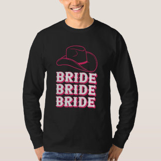 Vintage Retro Bride Rodeo Cowgirl Bachelorette Par T-Shirt