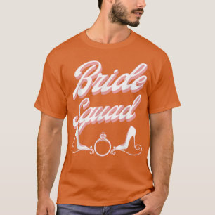 Vintage Retro Bride Squad Bachelorette Party Match T-Shirt