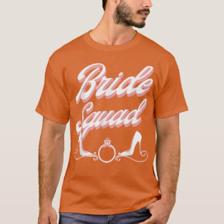 Vintage Retro Bride Squad Bachelorette Party Match T-Shirt