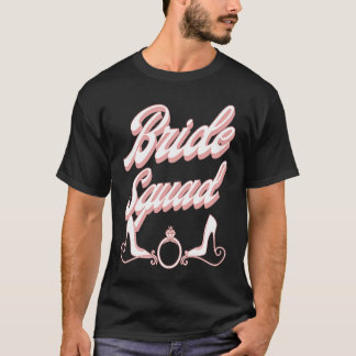 Vintage Retro Bride Squad Bachelorette Party Match T-Shirt