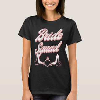 Vintage Retro Bride Squad Bachelorette Party Match T-Shirt